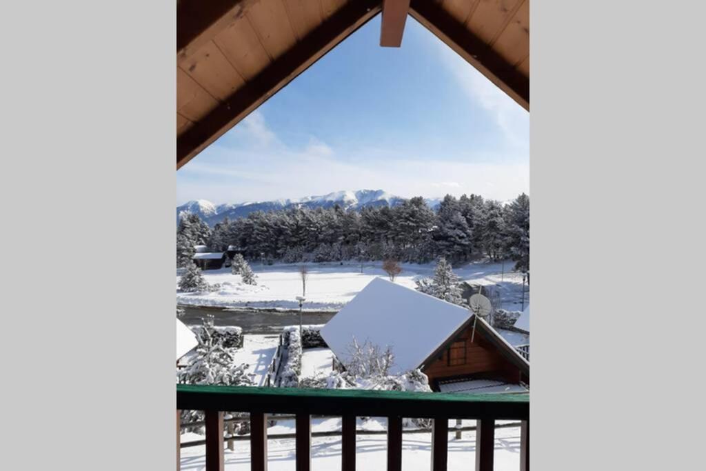 Maison De Bois Finlandaise Au Pied Des Pistes Bolquere ภายนอก รูปภาพ